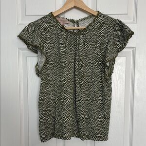 Philosophy ruffled tank top